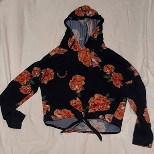 Charlotte Russe. Black with pinkish flowers. Size XS.